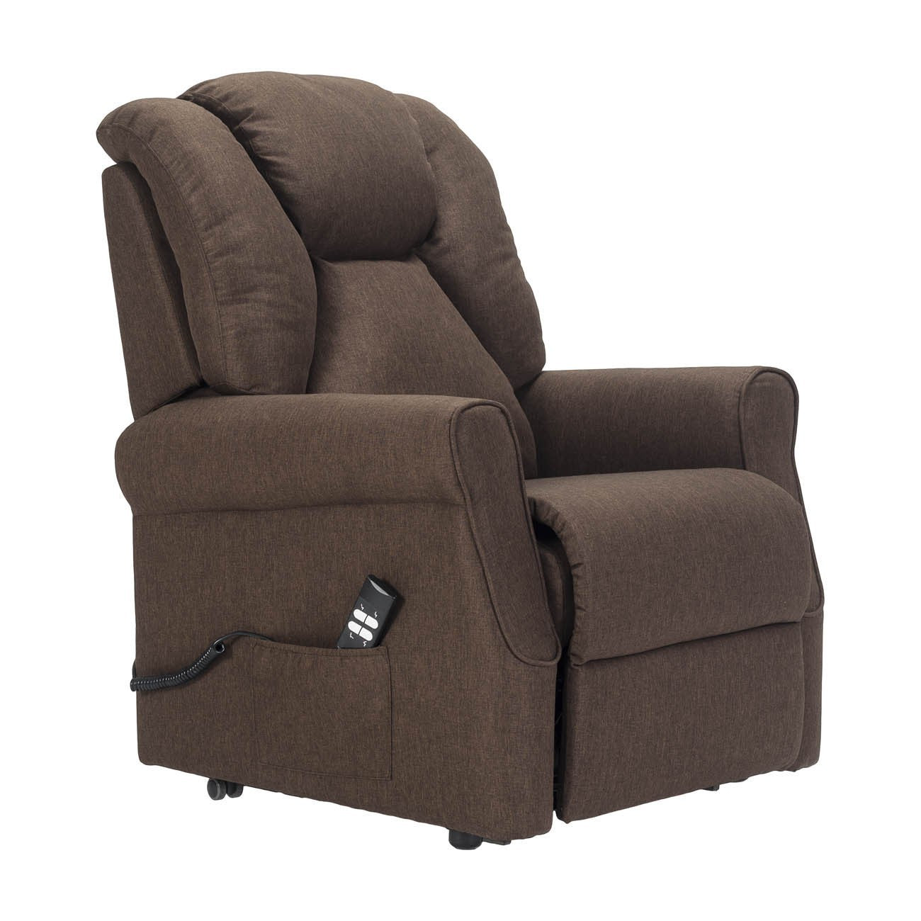 Sime1 1M Vibro: Lifter mit Relax 1-Motor und Vibromassage. Frühe Trittbretterhöhung. 4-Rad-Set mit Bremse