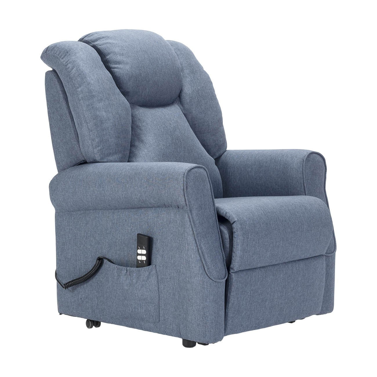 Sime1 1M Vibro: Lifter mit Relax 1-Motor und Vibromassage. Frühe Trittbretterhöhung. 4-Rad-Set mit Bremse