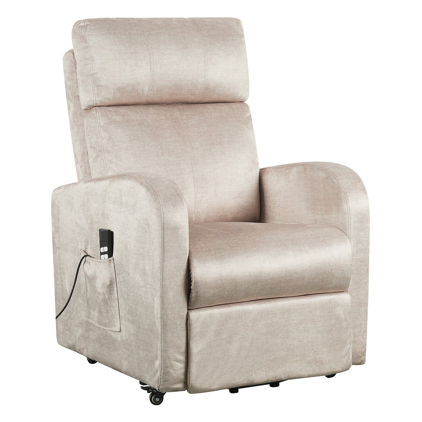 REN 2M: Alza persona con meccanica relax 2 motori. Sfoderabile 100%. Kit 4 ruote con freno