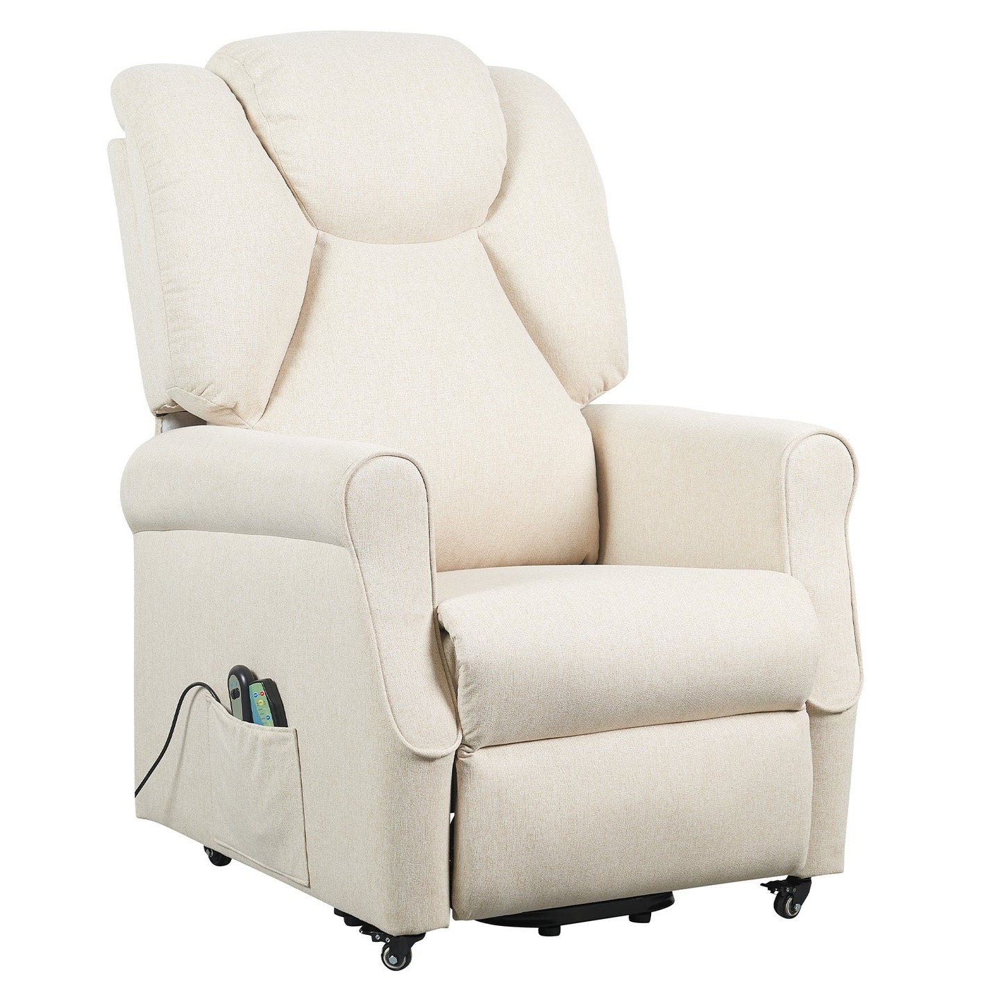 Sime1 1M Vibro : Alza persona con meccanica relax 1 motore e Vibromassaggio e Riscaldamento. Kit 4 ruote con freno