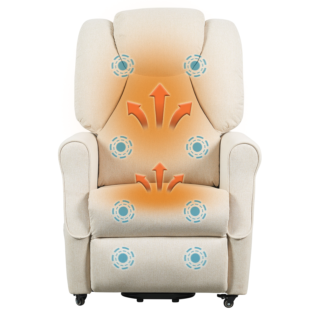 Vibromassage et chauffage