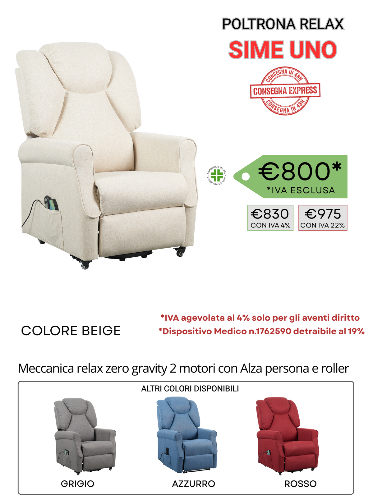 Poltrona relax modello 05