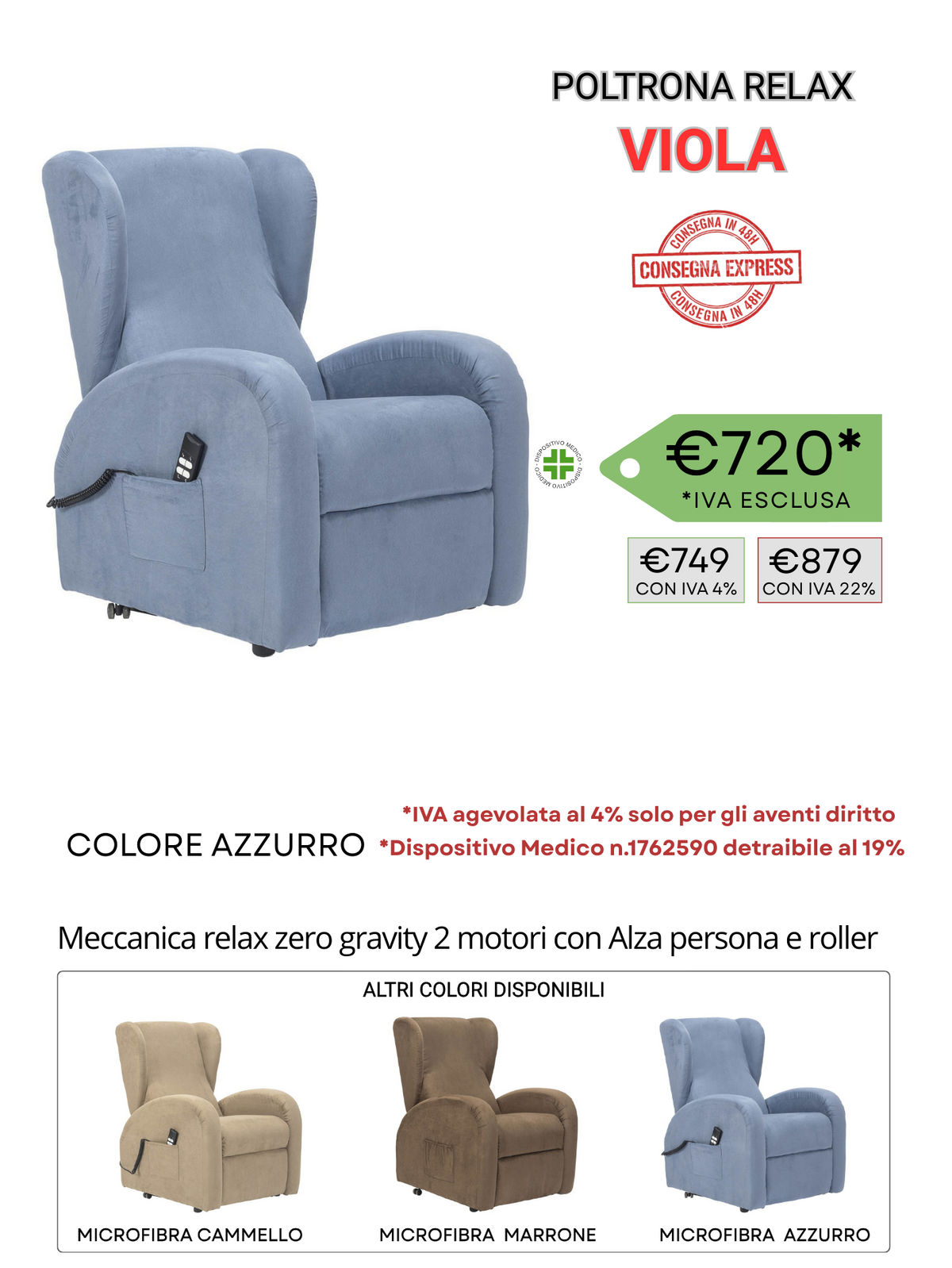 Poltrona relax modello 06