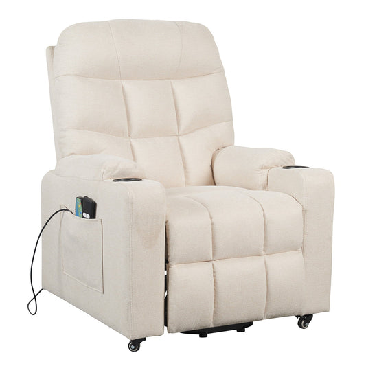 PAT2 EVOLUTION: Alza persona con meccanica relax 2 motori. Vibromassaggio e riscaldamento. Kit 4 ruote con freno. Portabicchieri