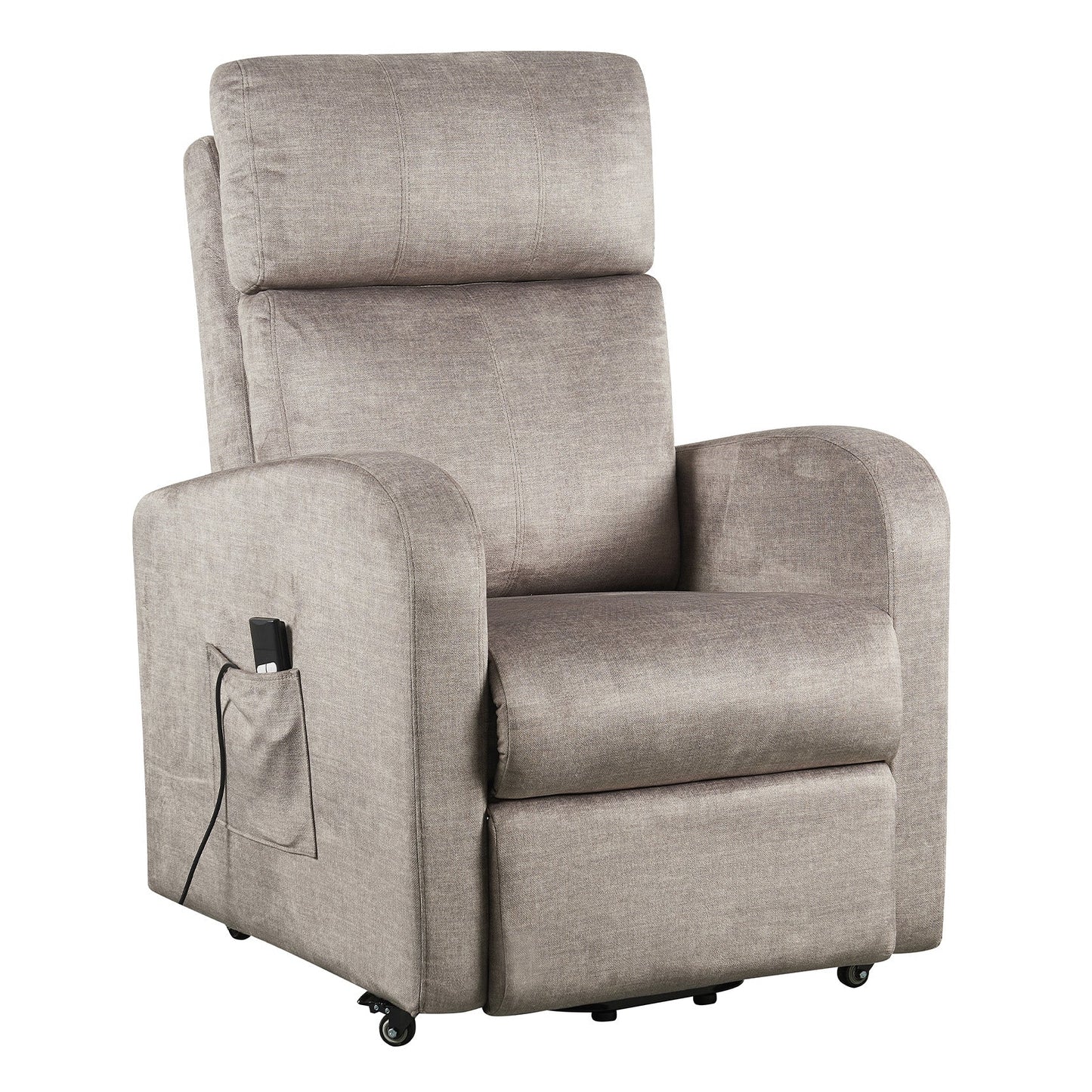 REN 2M: Alza persona con meccanica relax 2 motori. Sfoderabile 100%. Kit 4 ruote con freno