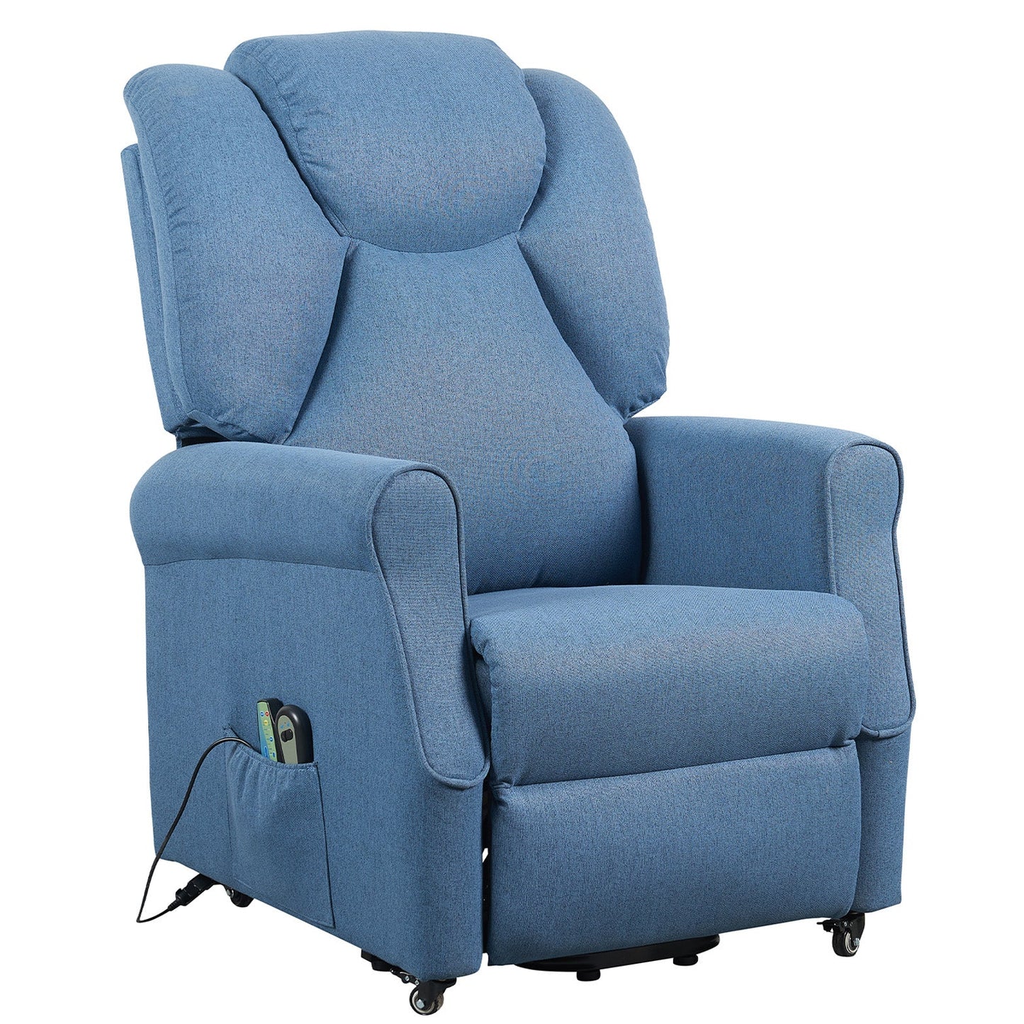 Sime1 1M Vibro : Alza persona  con meccanica relax 1 motore e Vibromassaggio e Riscaldamento. Kit 4 ruote con freno