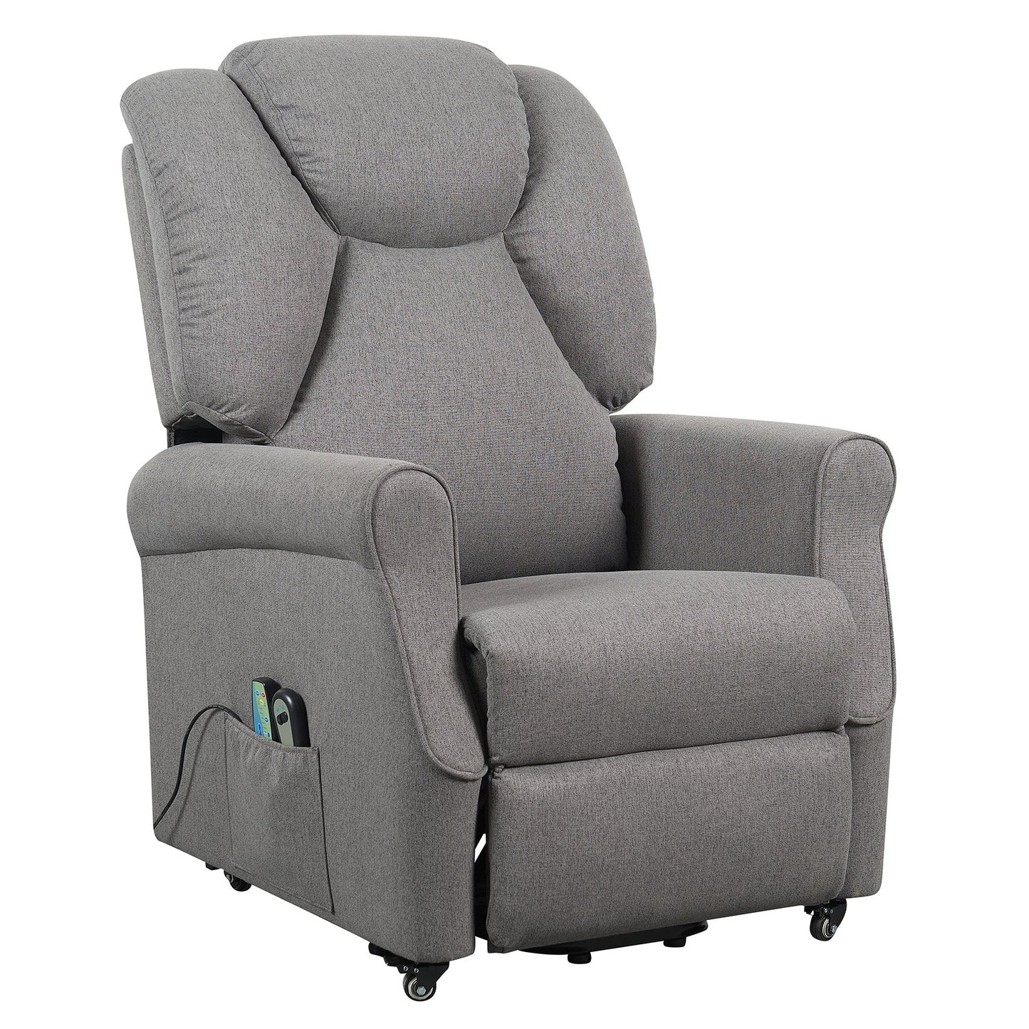 Sime1 1M Vibro : Alza persona  con meccanica relax 1 motore e Vibromassaggio e Riscaldamento. Kit 4 ruote con freno