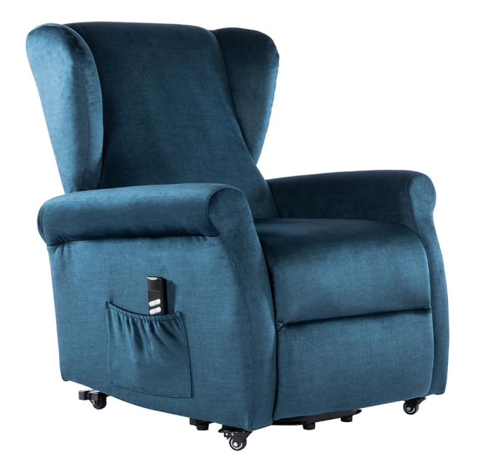 Alba : Alza persona  con meccanica relax 2 motori. Kit 4 ruote con freno